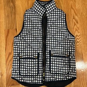 Like new jcrew gingham excursion vest